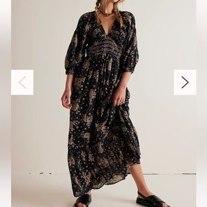 Free People Golden Hour Maxi Dress XS